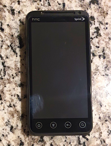Htc evo 4gb black - 3d, sprint